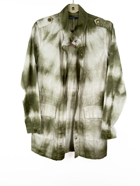 Casaco -Longo -Tie -Dye -VERDE - Tamanho -P - MARFINNO-repeat-poa