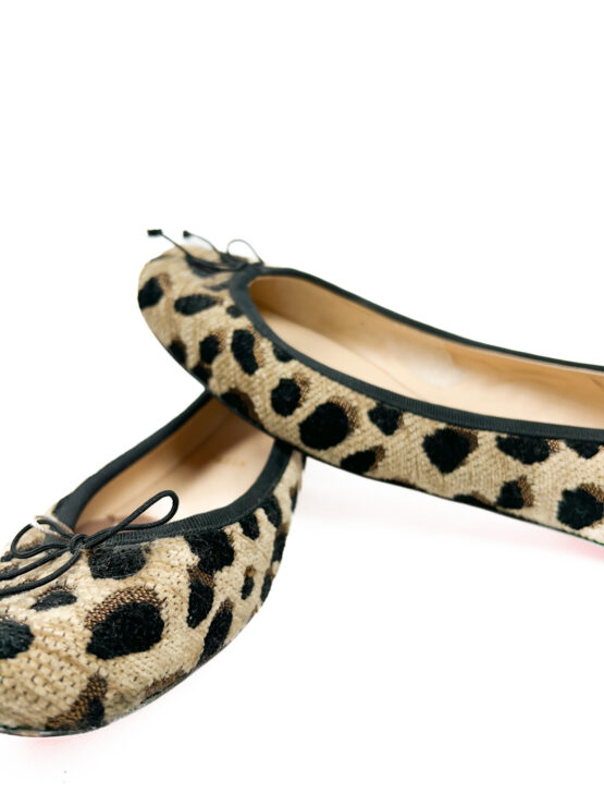 Sapatilha- Animal -Print -BEGE - Tamanho -40 - LOUBOUTIN-repeat-poa (1)