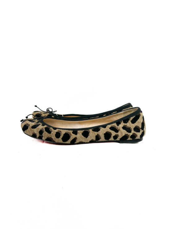 Sapatilha- Animal -Print -BEGE - Tamanho -40 - LOUBOUTIN-repeat-poa (1)