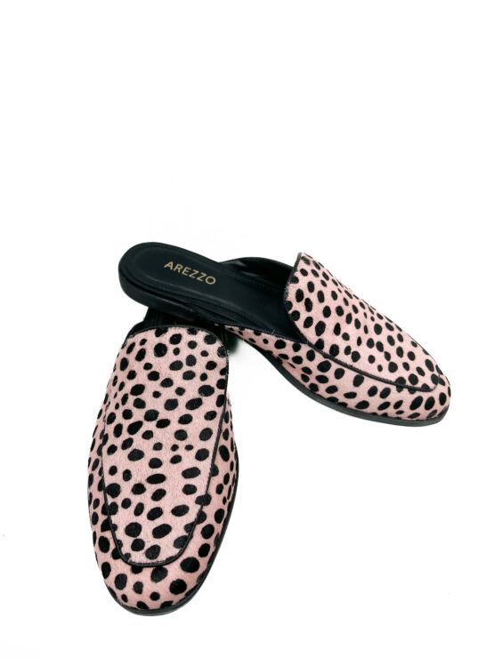 Mocassim -com -Pelo -ROSA - Tamanho -37 - AREZZO - Repeat -Poa (3)