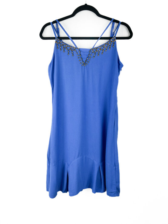 Vestido -Curto -Básico -AZUL - Tamanho -P - DRESS- 7-repeat-poa (1)