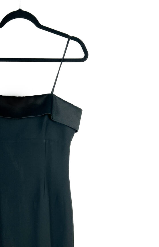 Vestido -Curto -Cetim- no -Colo -PRETO - Tamanho -42 - GREGORY-repeat-poa (2)