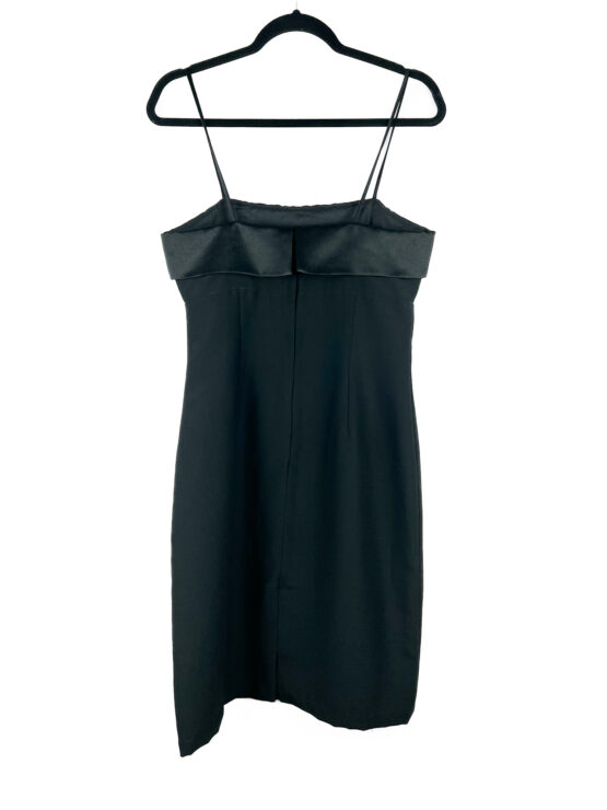 Vestido -Curto -Cetim- no -Colo -PRETO - Tamanho -42 - GREGORY-repeat-poa (2)