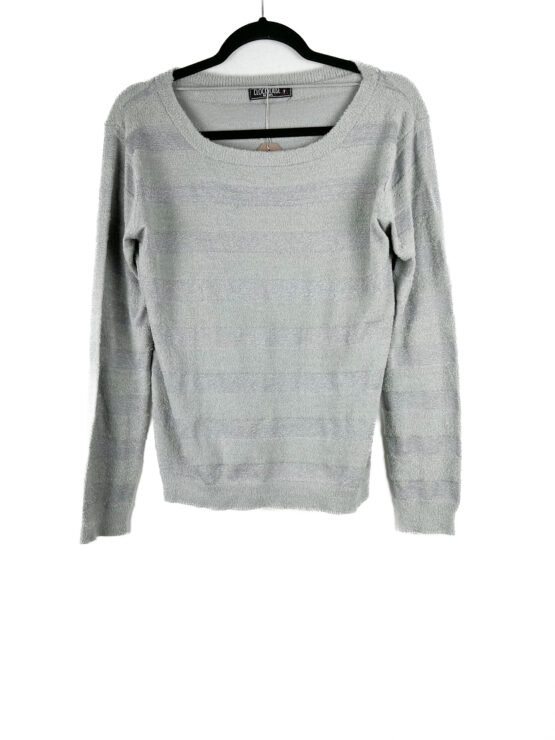 Blusa -Listra -Lurex -CINZA - Tamanho -P - CLOCK- HOUSE - Repeat-poa (2)