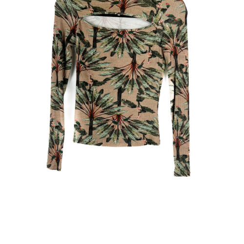 Blusa -Manga -Longa -Estampado- MARROM - Tamanho- PP - LEZ -A -LEZ-repeat-poa (2)