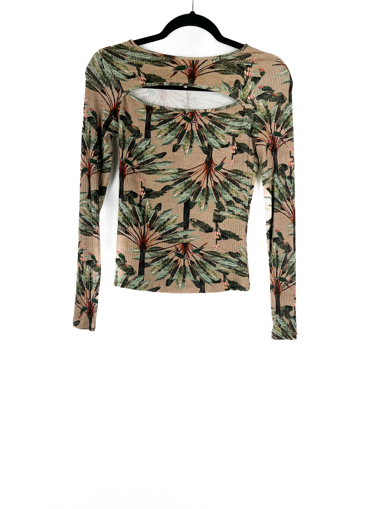 Blusa -Manga -Longa -Estampado- MARROM - Tamanho- PP - LEZ -A -LEZ-repeat-poa (2)