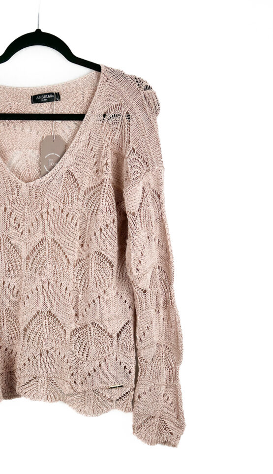 Blusa -Tricot -ROSA -ANTIGO - Tamanho -U - ANSELMI - Repeat -Poa (2)