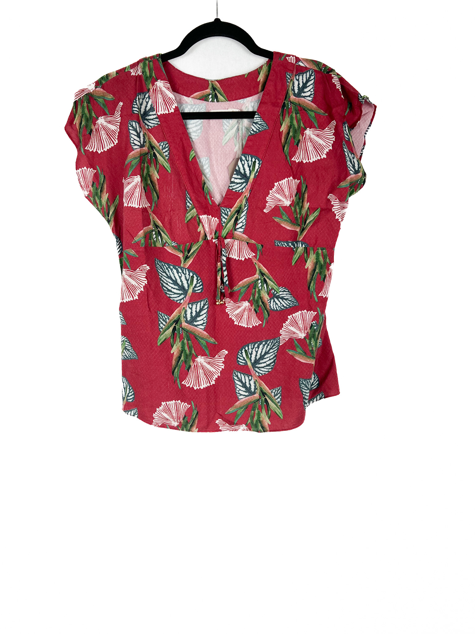 Blusa -Floral -VERMELHA - Tamanho -P - MARIA -FILÓ - Repeat -Poa (1)