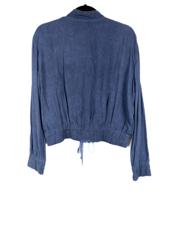 Bomber -Pespontada -Zíper -AZUL -OLFATO - Tamanho -38 - SACADA-repeat-poa (1)