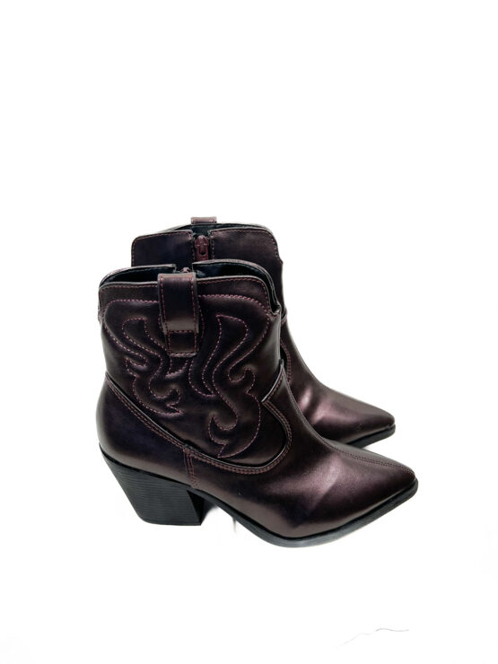 Bota -Cowboy -Metalizada- ROXO - Tamanho -35 - BY- MG-repeat-poa (3)