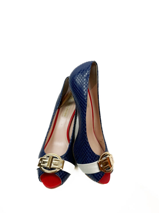 Peep -Toe -AZUL -MARINHO - Tamanho -38 - JORGE -BISCHOFF-repeat-poa (3)