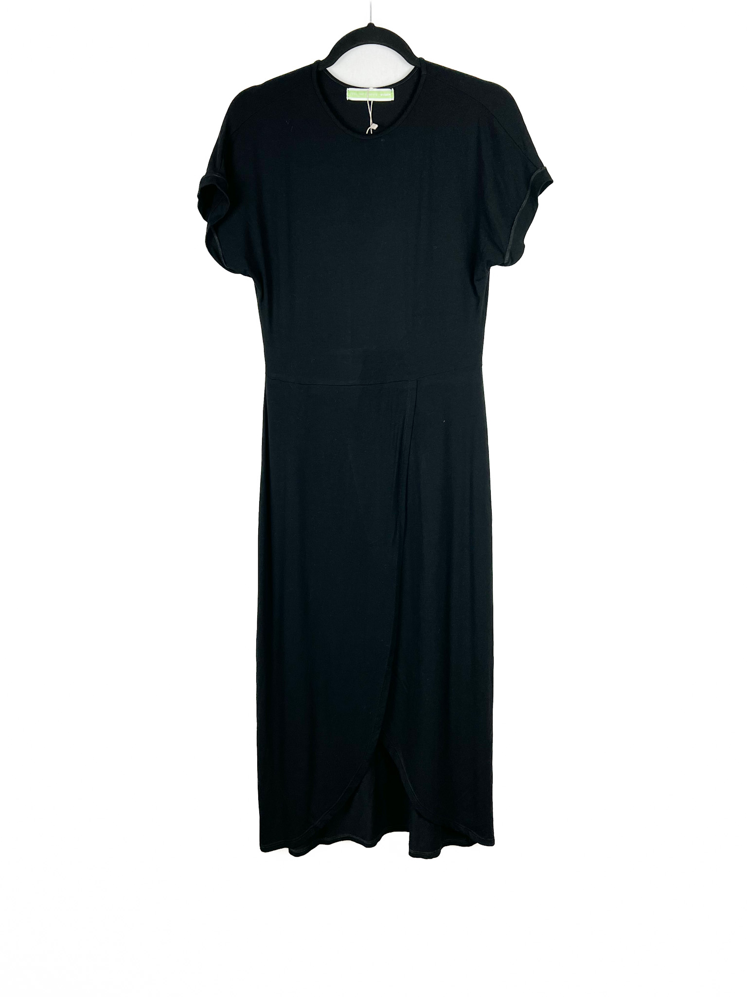 Vestido -Midi -Básico -PRETO - Tamanho- P - INDEX - Repeat -Poa (2)