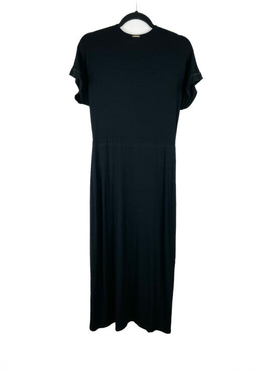 Vestido -Midi -Básico -PRETO - Tamanho- P - INDEX - Repeat -Poa (2)