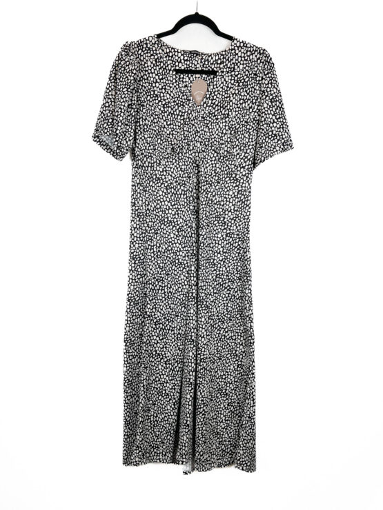 Vestido -Midi -Animal -Print - Tamanho- M - ZARA - Repeat -Poa (1)