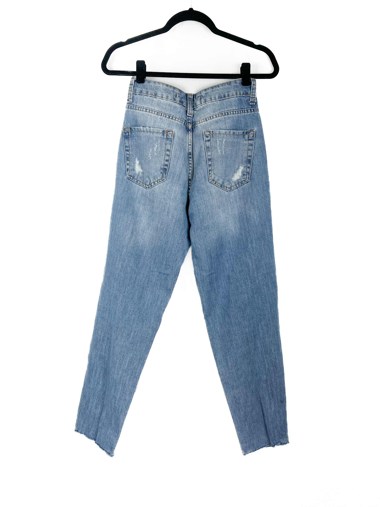 Calça -Jeans- Mom- com -Rasgo - Tamanho -36 - BLUESTEEL-repeat-poa (2)