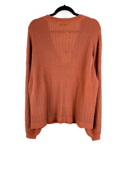 Casaco -Tricot -TERRA- COTA - Tamanho -G - DZARM - Repeat -Poa (2)