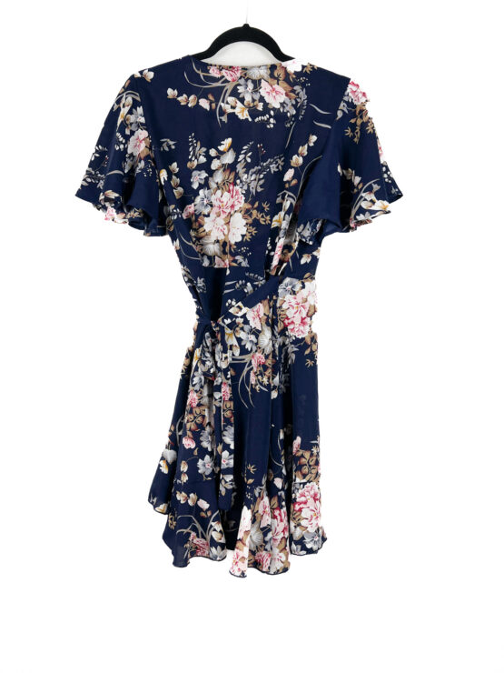 Vestido -Curto -Floral -AZUL -MARINHO - Tamanho -34 - SHEIN-repeat-poa (2)