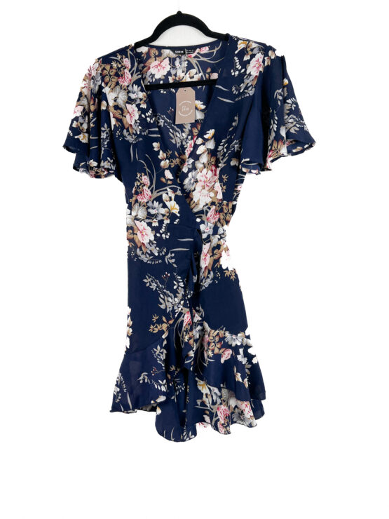Vestido -Curto -Floral -AZUL -MARINHO - Tamanho -34 - SHEIN-repeat-poa (2)