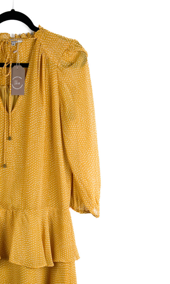 Vestido -Curto- Poá -AMARELO - Tamanho- M - INSP - Repeat -Poa (1)