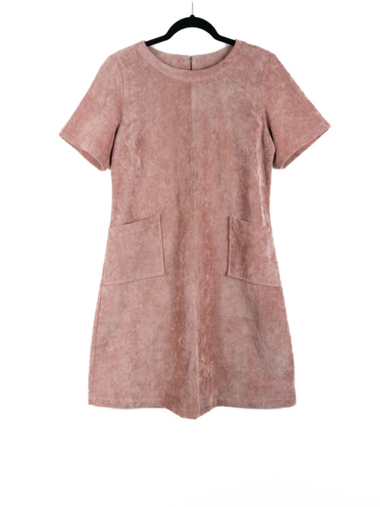 Vestido- Curto- de -Veludo- ROSA -ANTIGO - Tamanho -M - RABUSCH-repeat-poa (2)