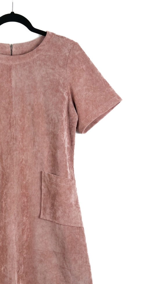 Vestido- Curto- de -Veludo- ROSA -ANTIGO - Tamanho -M - RABUSCH-repeat-poa (2)