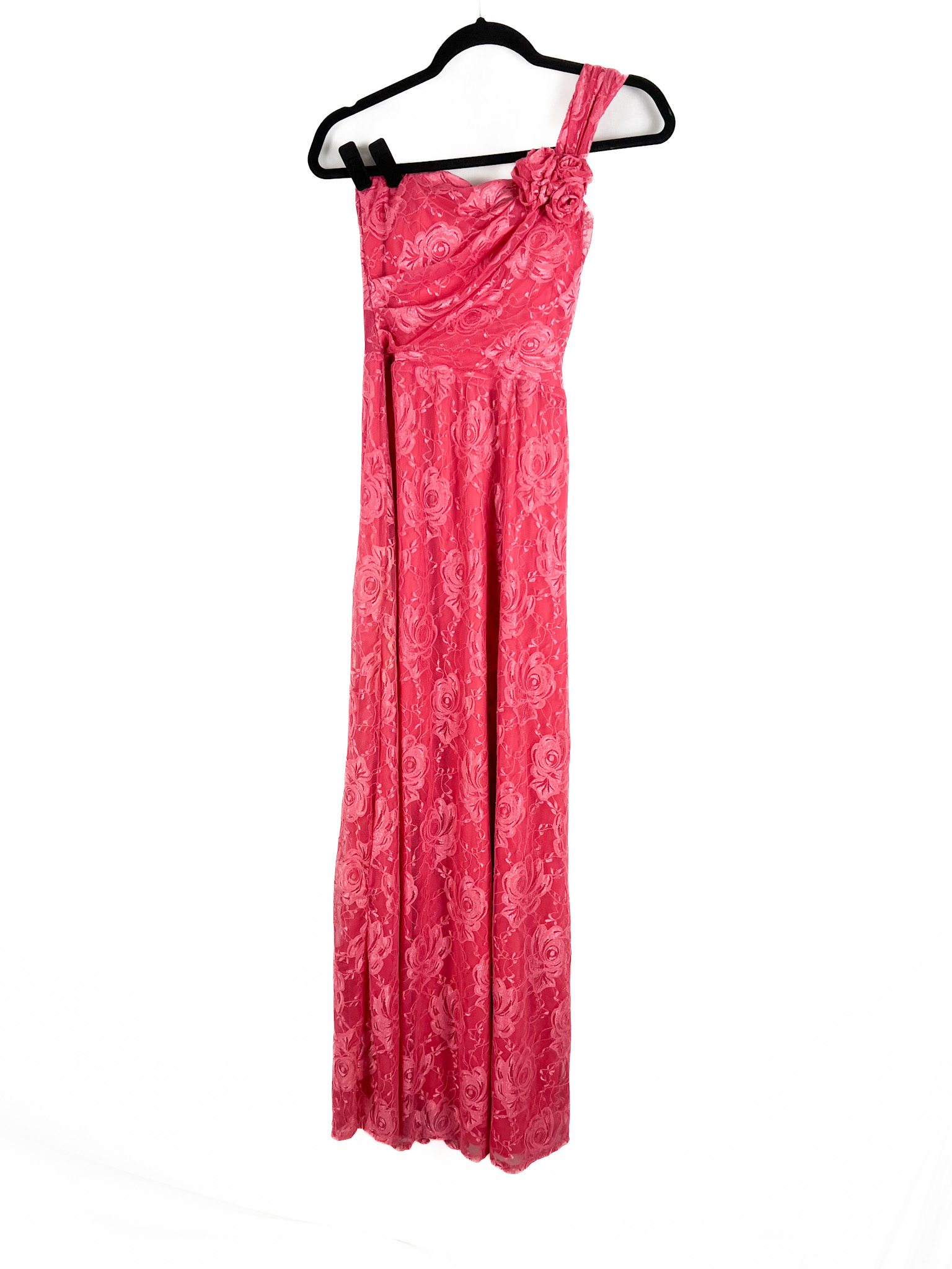 Vestido -Longo -de -Renda -ROSA - Tamanho- M - D'JANDREY-repeat-poa (2)