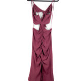 Vestido -Midi -Drapeado -ROSA -ANTIGO - Tamanho -M - ZARA-repeat-poa (1)