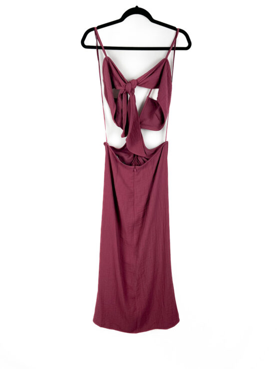 Vestido -Midi -Drapeado -ROSA -ANTIGO - Tamanho -M - ZARA-repeat-poa (1)