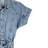 Macaquinho -Jeans - Tamanho- 38 - MORENA -ROSA - Repeat -Poa (2)