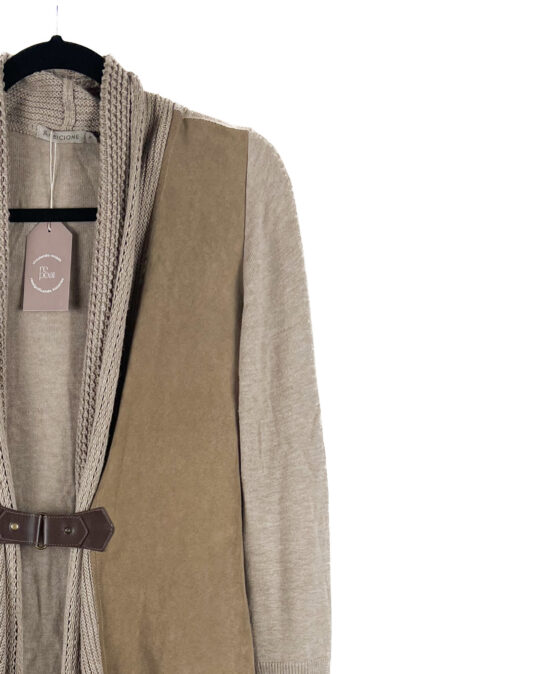 Cardigan -BEGE- e -MARROM - Tamanho- P - AMBICIONE-repeat-poa (2)
